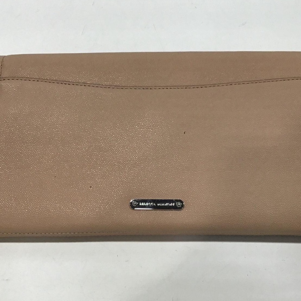 NEW!! Women’s Rebecca Minkoff Elegant Tan Leather Jean Clutch Bag in Doe (Beige) - Picture 5 of 7